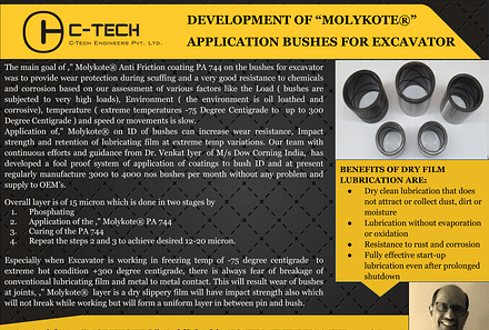 An Article By Mr. Avinash Chabukswar, Director C-Tech Engineers Pvt. Ltd, on “MOLYKOTE”