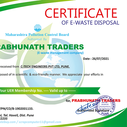 Following sustainable business practices through Safe E-Waste Disposal